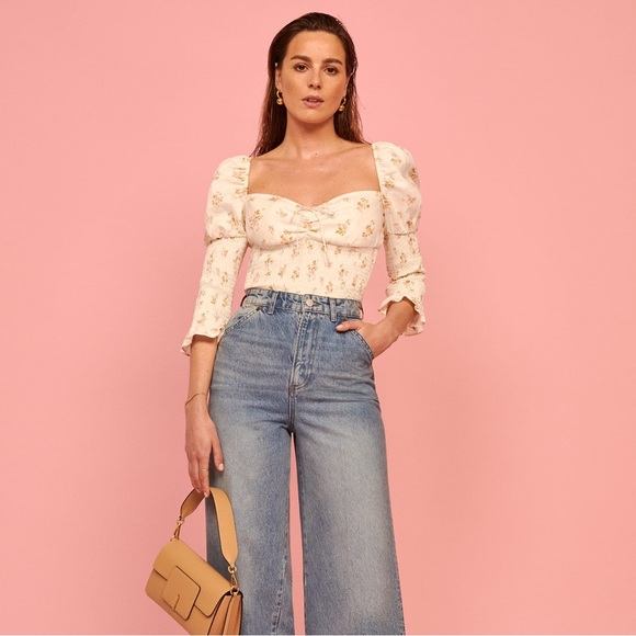 Reformation Haven Linen Top in Mildred, XS - Picture 8 of 8